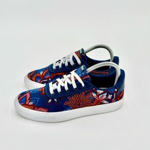 Adidas Floral Blue‎ and Red Sneakers